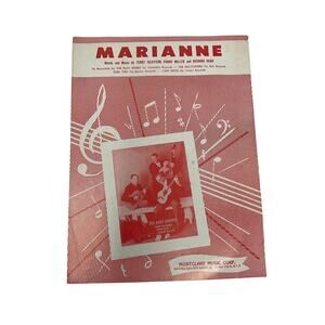 Marianne Sheet Music Terry Gilkyson Frank Miller‎ Richard Dehr The Easy Riders
